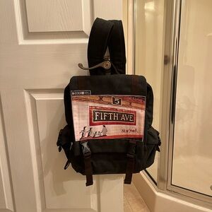Black and Brown Backpack